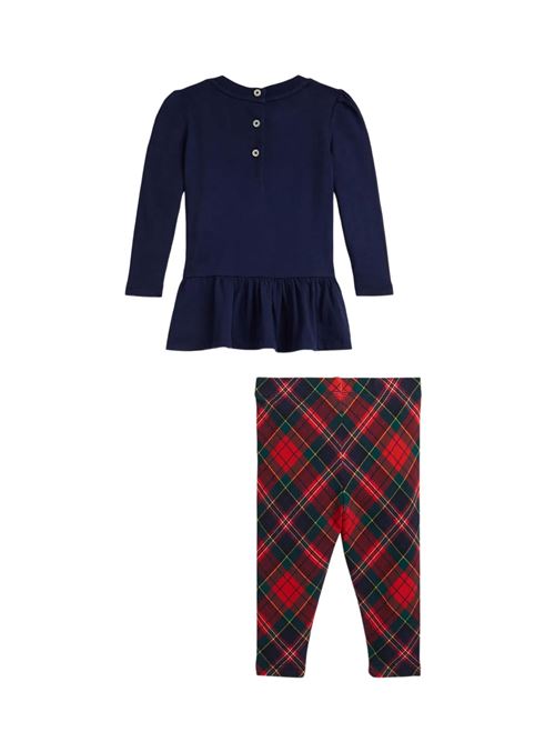 Completo con t-shirt e leggings Ralph Lauren Bimbo | 310978925001